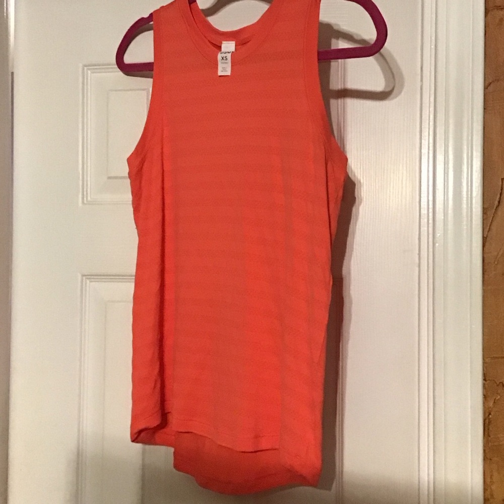 Vibrant Coral Sleeveless Tank Top